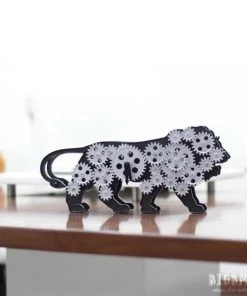 AmyLi Lion Gear Table Clock