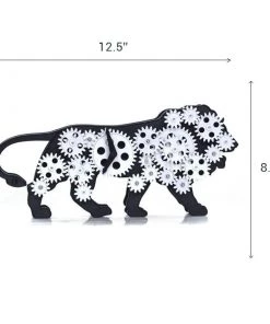 AmyLi Lion Gear Table Clock