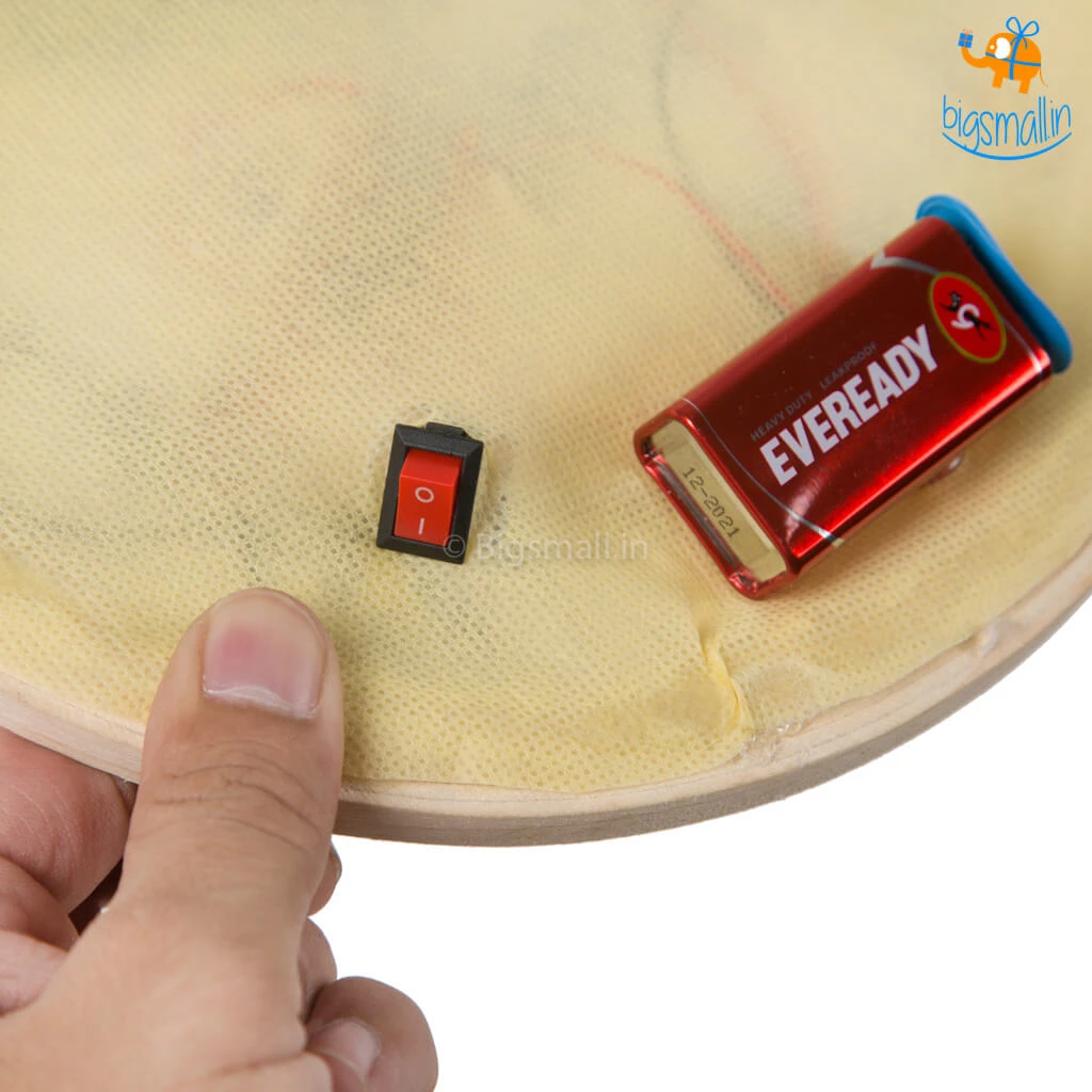 Hoop-Broideries Corporate Handmade Diwali LED Embroidery Hoop Art