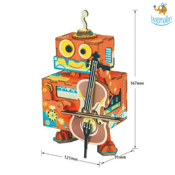 Dream Beans All Of It DIY Music Box Wooden Puzzle - Little Performer