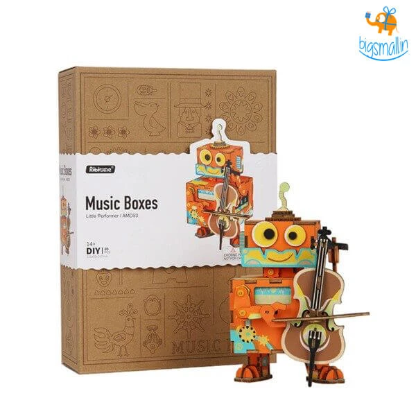 Dream Beans All Of It DIY Music Box Wooden Puzzle - Little Performer