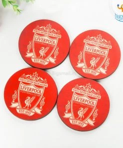 Bigsmall_cc Liverpool Wooden Coasters - Set Of 4