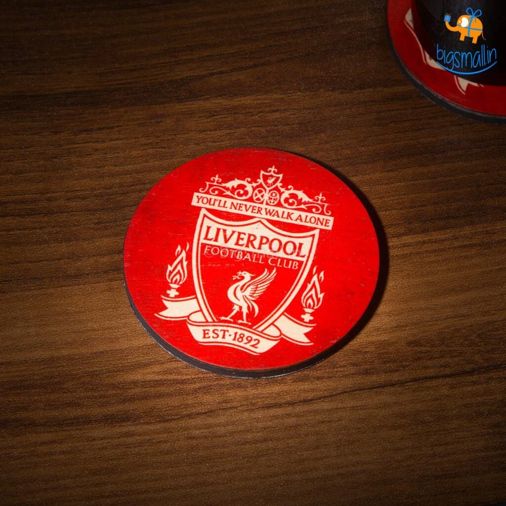 Bigsmall_cc Liverpool Wooden Coasters - Set Of 4