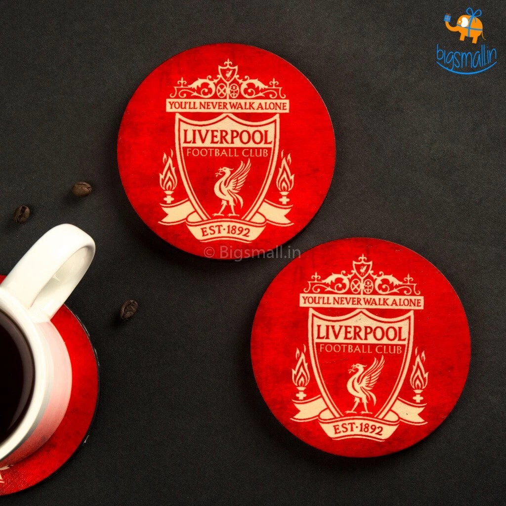 Bigsmall_cc Liverpool Wooden Coasters - Set Of 4
