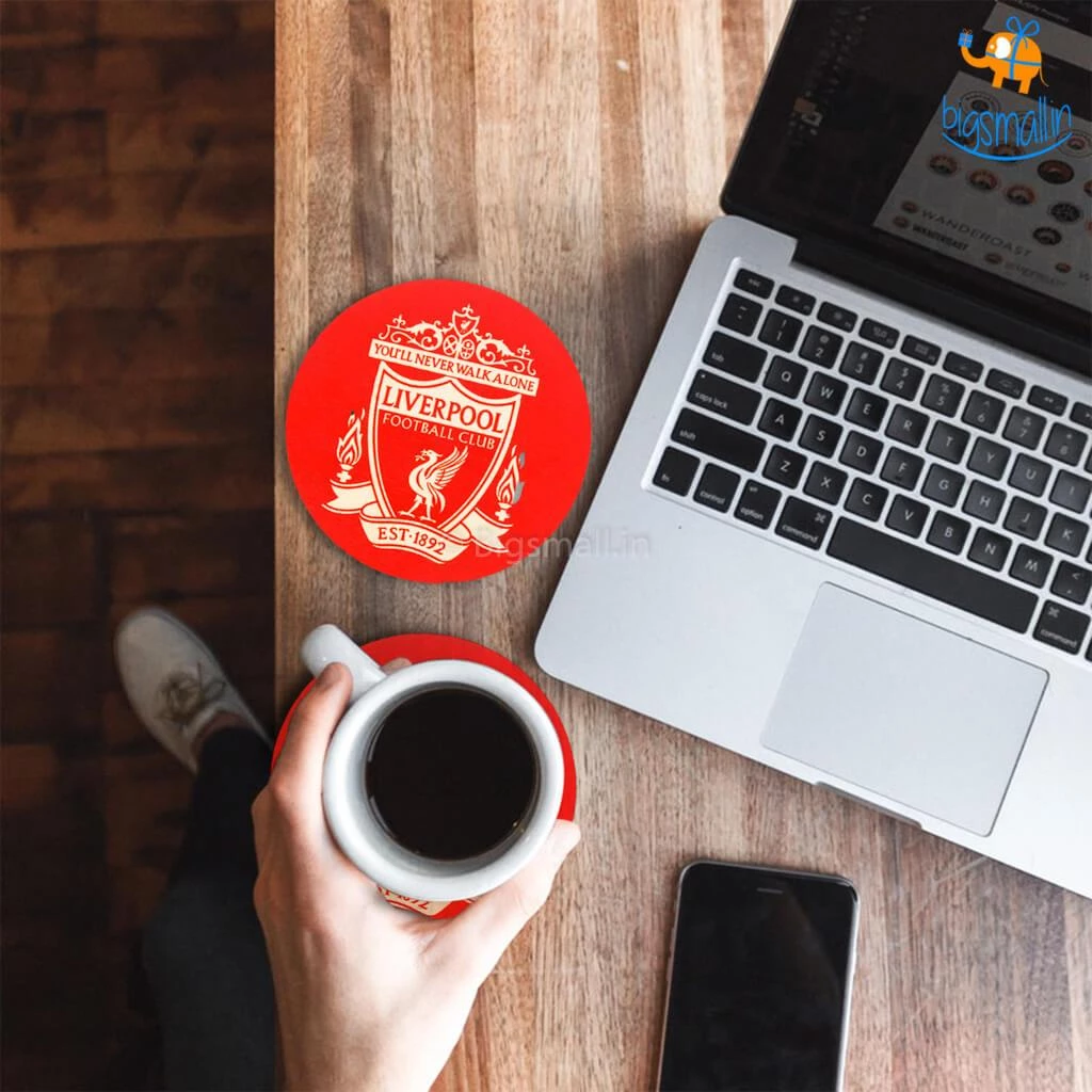 Bigsmall_cc Liverpool Wooden Coasters - Set Of 4