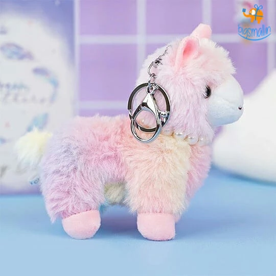Bigsmall_hmk All Of It 3D Plush Llama Keychain (Assorted Colors)