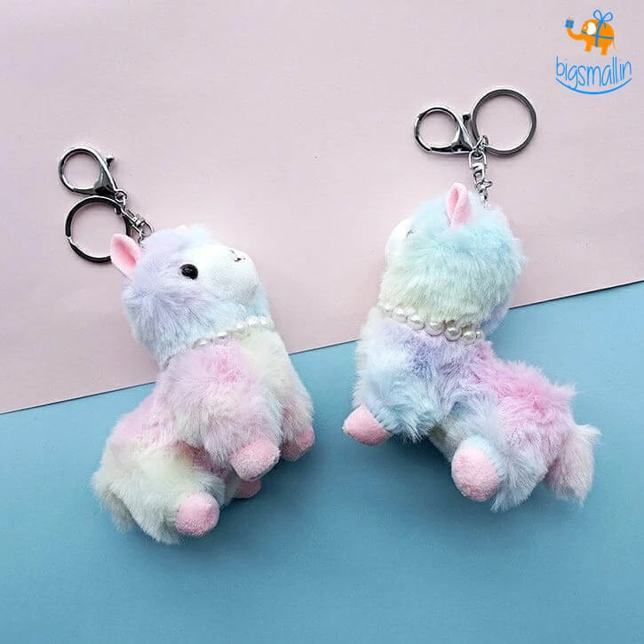 Bigsmall_hmk All Of It 3D Plush Llama Keychain (Assorted Colors)