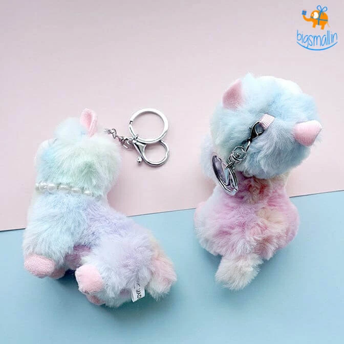 Bigsmall_hmk All Of It 3D Plush Llama Keychain (Assorted Colors)