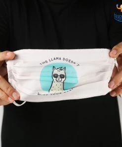 SoxyToes All Of It Llama Wants No Drama Cotton Mask With Filter