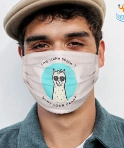 SoxyToes All Of It Llama Wants No Drama Cotton Mask With Filter