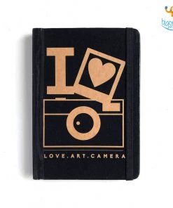 Mooch Design Studio Love. Art. Camera A6 Notebook With Elastic All Of It