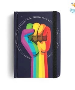 Mooch Design Studio Pride "Love Is Love" A6 Notebook With Elastic