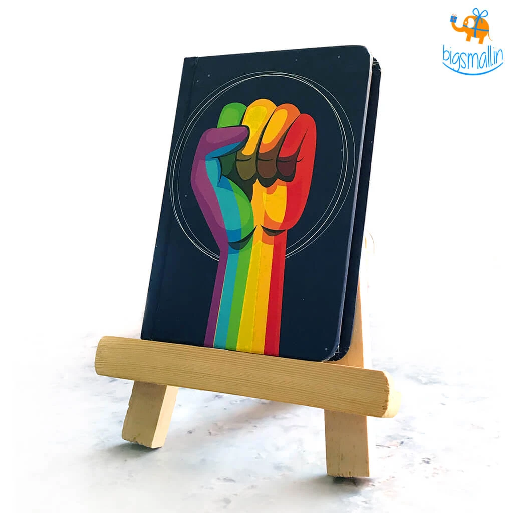 Mooch Design Studio Pride "Love Is Love" A6 Notebook With Elastic