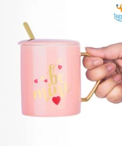 Bigsmall_hmk Be My Love Mug With Lid & Spoon