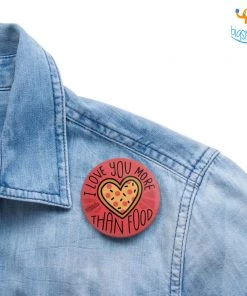 Pranita Kocharekar Love You More Than Food Badge With Magnet All Of It
