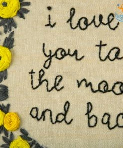Hoop-Broideries Love You To The Moon Embroidery Hoop Wall Art All Of It