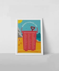 Luckies Sale Bucket And Spade Scratch Poster
