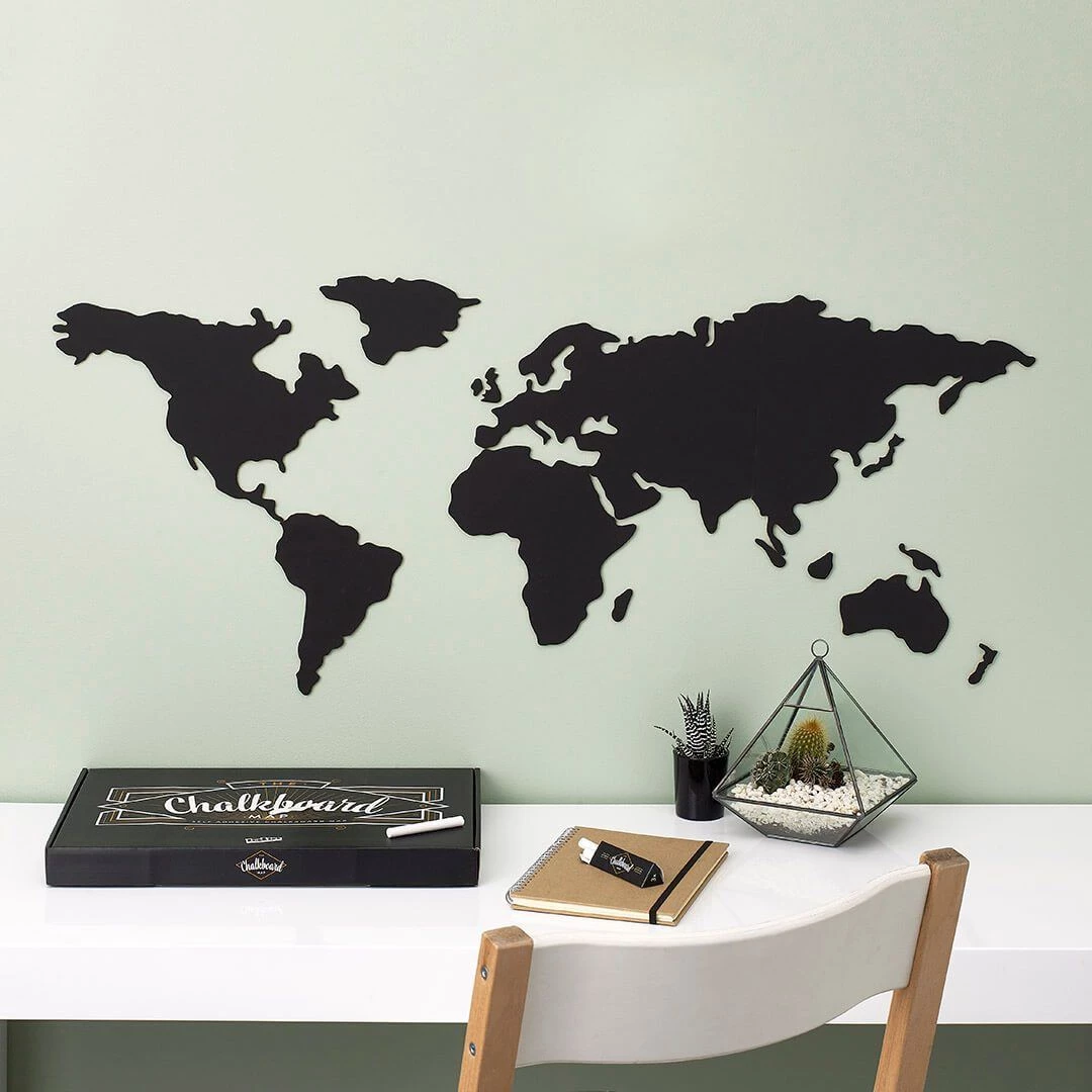 Luckies Father's Day Chalkboard Map DIY