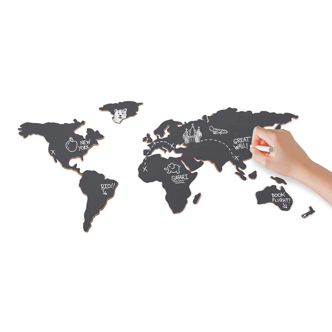 Luckies Father's Day Chalkboard Map DIY