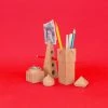 Luckies Wooden City Desk Tidy Stationery Holder Father's Day
