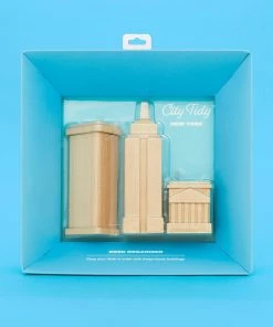 Luckies Wooden City Desk Tidy Stationery Holder Father's Day