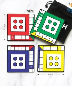 Mooch Design Studio Ludo Print Coaster - Set Of 4