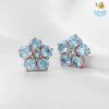 Ash Designs Lysa Vintage Aquamarine Earrings Sale