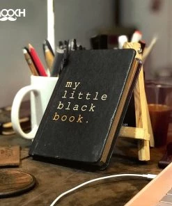 Mooch Design Studio Little Black Book A6 Notebook With Elastic All Of It