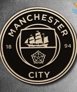 Bigsmall_cc Manchester City Engraved Wooden Crest