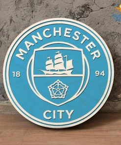 Bigsmall_cc Manchester City Engraved Wooden Crest