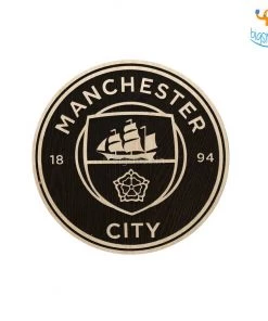 Bigsmall_cc Manchester City Engraved Wooden Crest