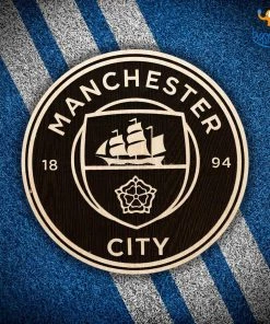 Bigsmall_cc Manchester City Engraved Wooden Crest