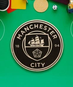 Bigsmall_cc Manchester City Engraved Wooden Crest