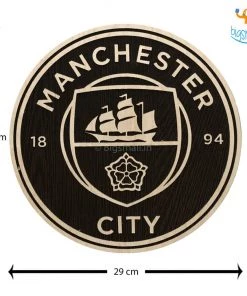 Bigsmall_cc Manchester City Engraved Wooden Crest