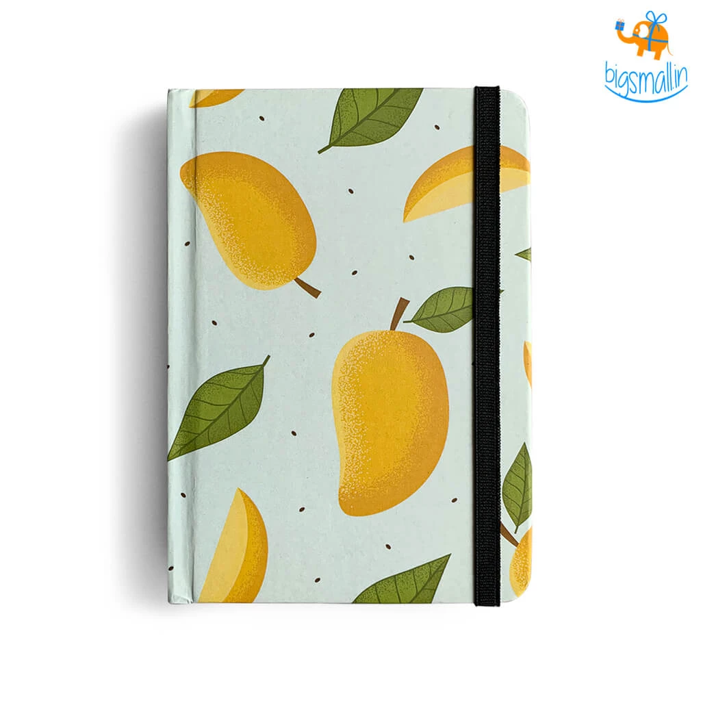 Mooch Design Studio Mango Print A6 Notebook With Elastic All Of It