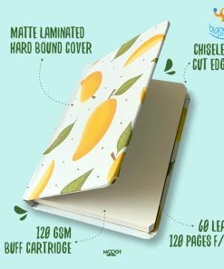 Mooch Design Studio Mango Print A6 Notebook With Elastic All Of It