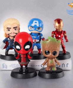 Bigsmall_hmk All Of It Marvel Solar Powered Bobbleheads