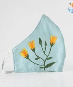 ATUT All Of It Hand-Painted Floral Cotton Mask