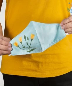 ATUT All Of It Hand-Painted Floral Cotton Mask