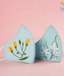 ATUT All Of It Hand-Painted Floral Cotton Mask