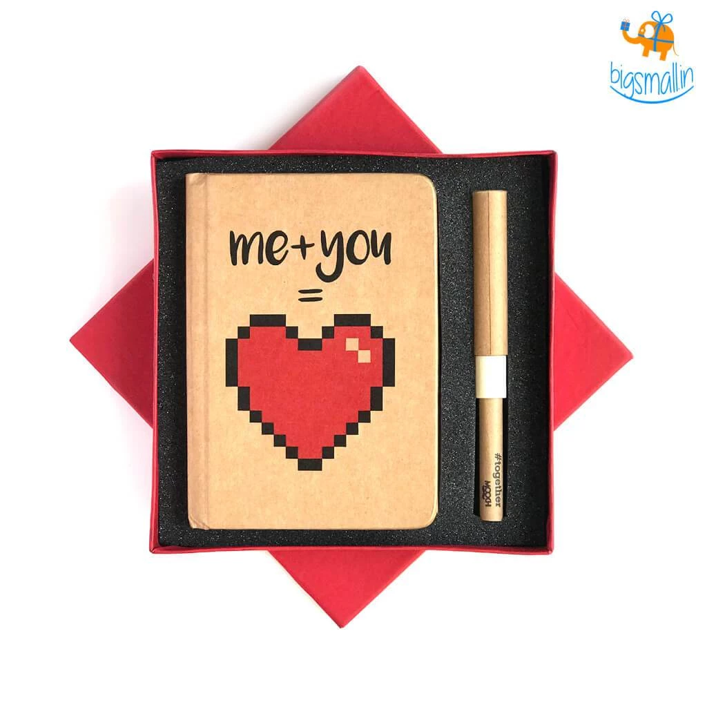 Mooch Design Studio Two Halves Of A Whole Diary & Pen Set