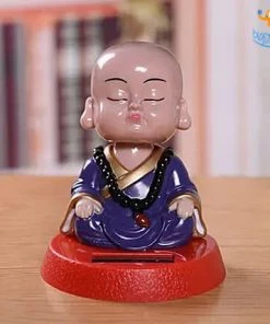 Big Daddy Meditating Monk Solar Power Bobblehead