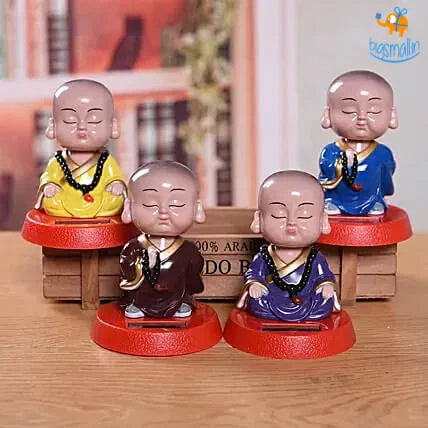 Big Daddy Meditating Monk Solar Power Bobblehead