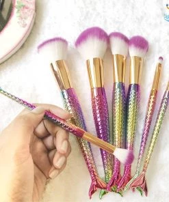 VinnyC All Of It Mermaid Make Up Brushes - Set Of 7