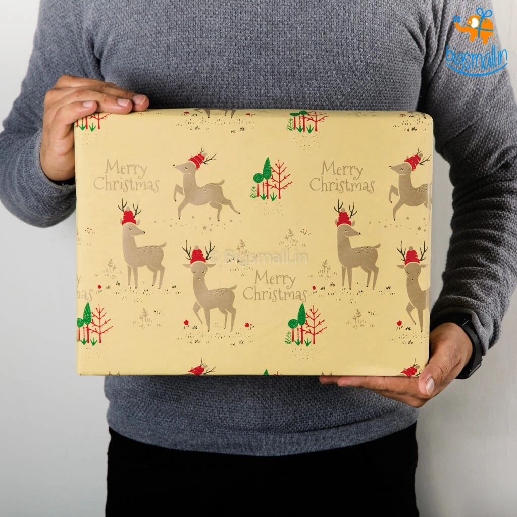 Ascetic Christmas Gift Wrapping Paper Roll