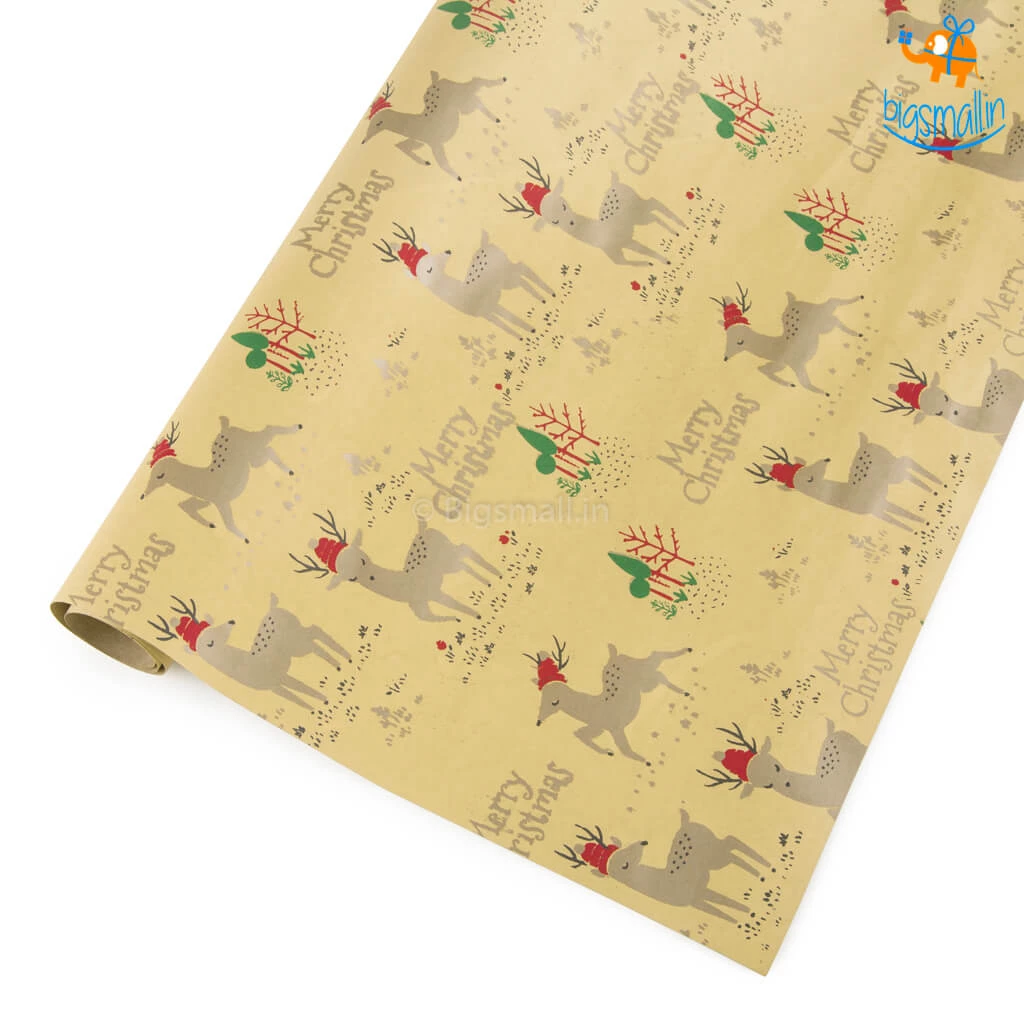 Ascetic Christmas Gift Wrapping Paper Roll
