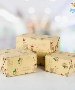 Ascetic Christmas Gift Wrapping Paper Roll