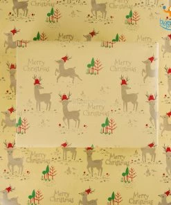 Ascetic Christmas Gift Wrapping Paper Roll