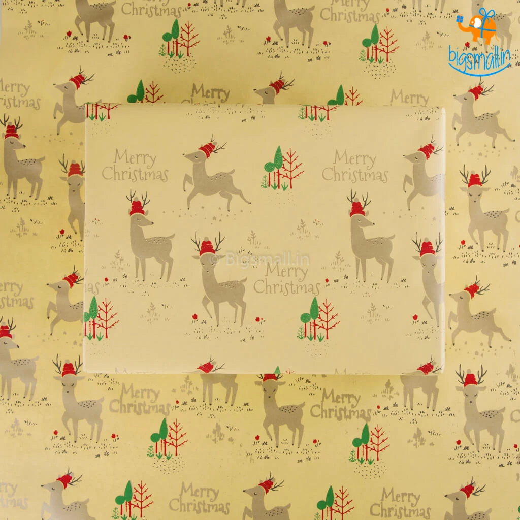 Ascetic Christmas Gift Wrapping Paper Roll