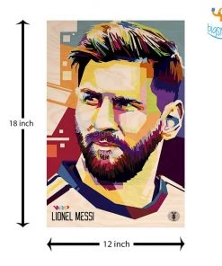 Bigsmall_cc Footballer Printed Wooden Poster